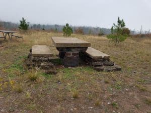 Bastrop State Park picnic table built by CCC